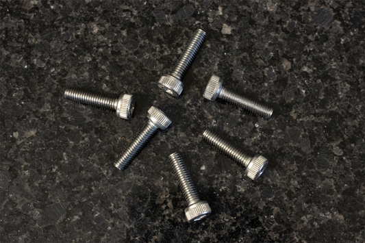 Titanium Caphead Screws 3x12 (6)