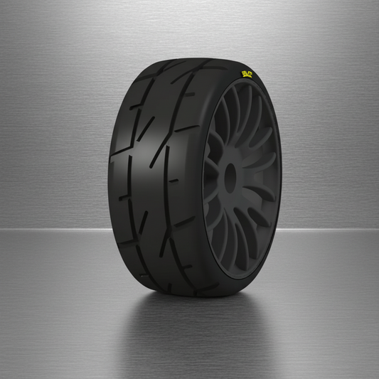 PMT: 1/8 Soft Q03 GT Rally Tyres - 1 Pair (Black)