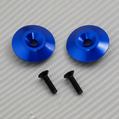 Aluminium Washers M3 Screws for rear Wing for 1/8 1/10 Buggy Blue (2)