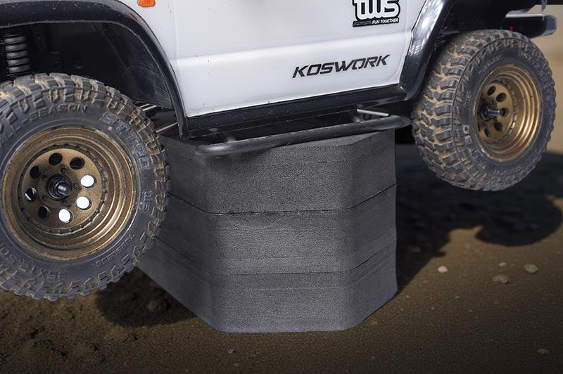 H90mm 206x110mm Foam Car Stand (1/8 Buggy) by Koswork ON BACK ORDER: