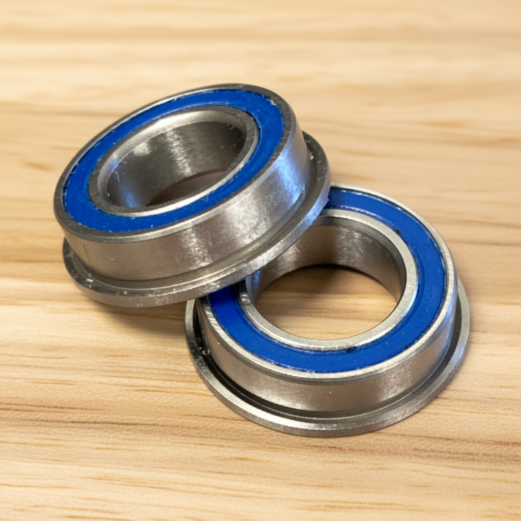 Bearings 8x14x4 Rubber Seals Ceramic Flanged (2)