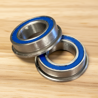 Bearings 8x14x4 Rubber Seals Ceramic Flanged (2)