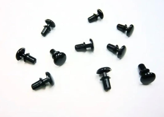 Xceed   Body Rivets Nylon, Black (10)