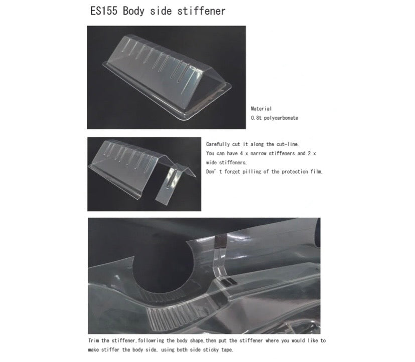 Xceed Body side stiffener w/out adhesive tape 1/8 - V2