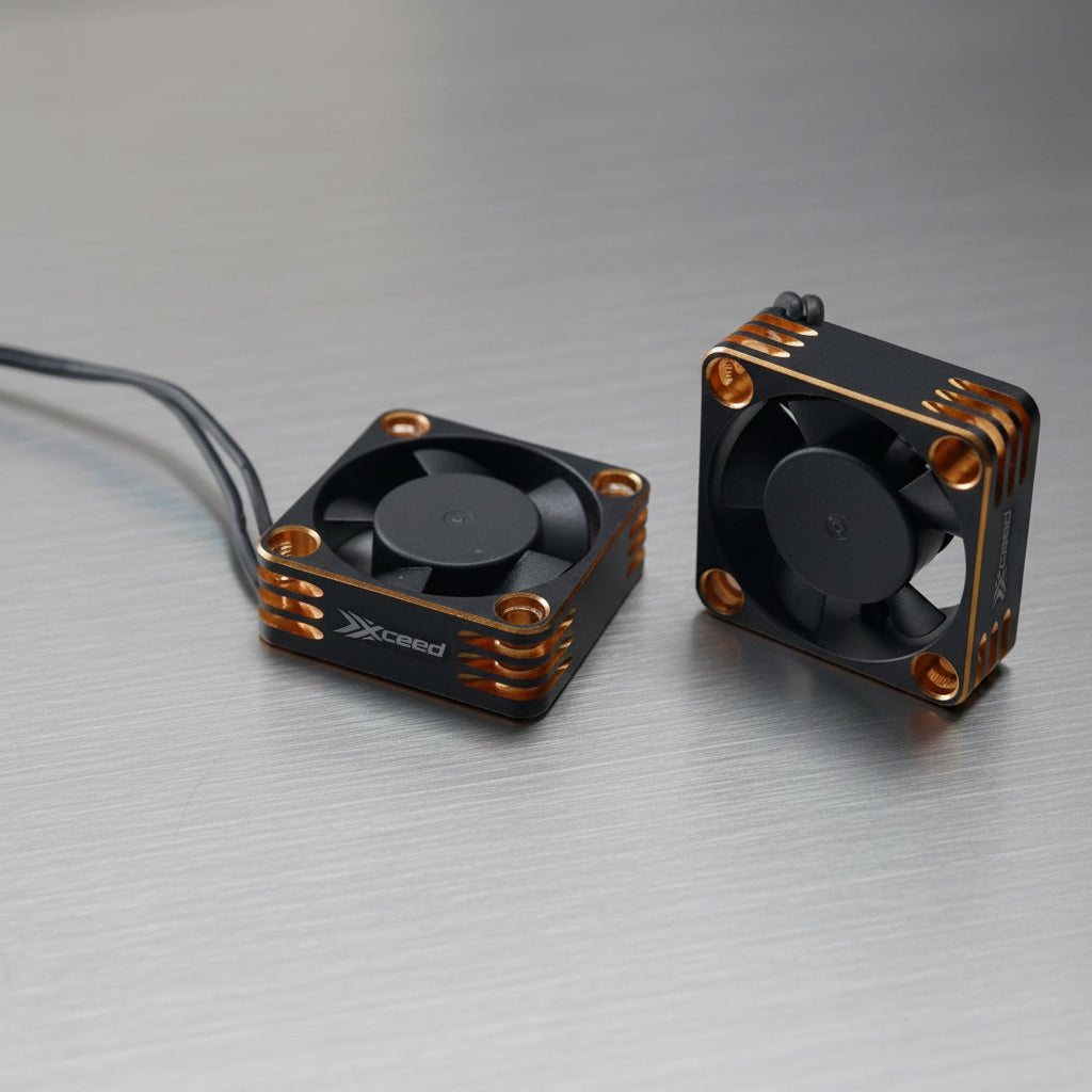 Xceed Aluminium Fan for ESC and Motor 30 x 30 mm - Orange