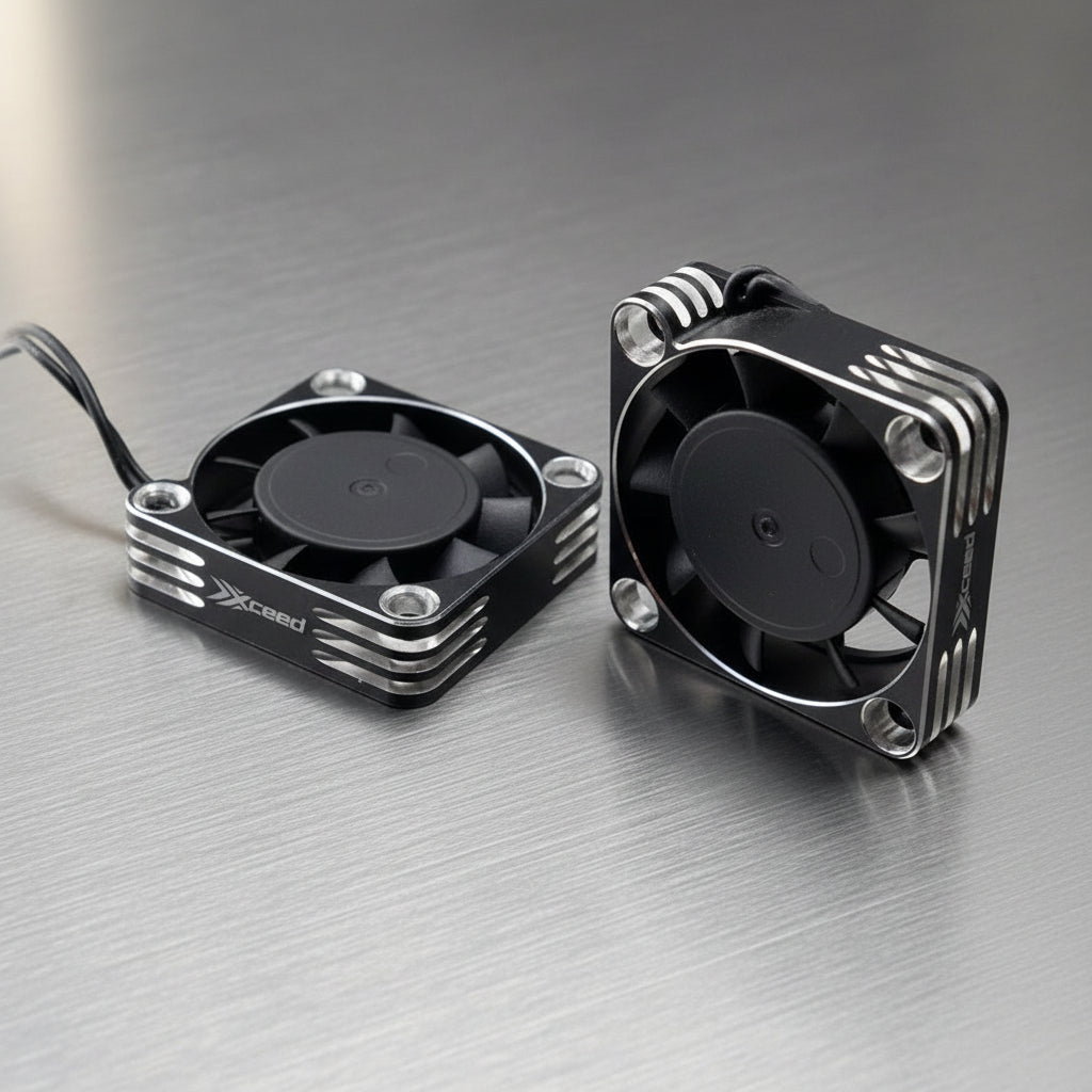 Xceed Aluminium Fan for ESC and Motor 40 x 40 mm - Silver