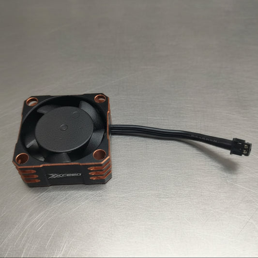 Xceed Aluminium Fan (Axial flow) for ESC and Motor 30 x 30 mm - Black Gold
