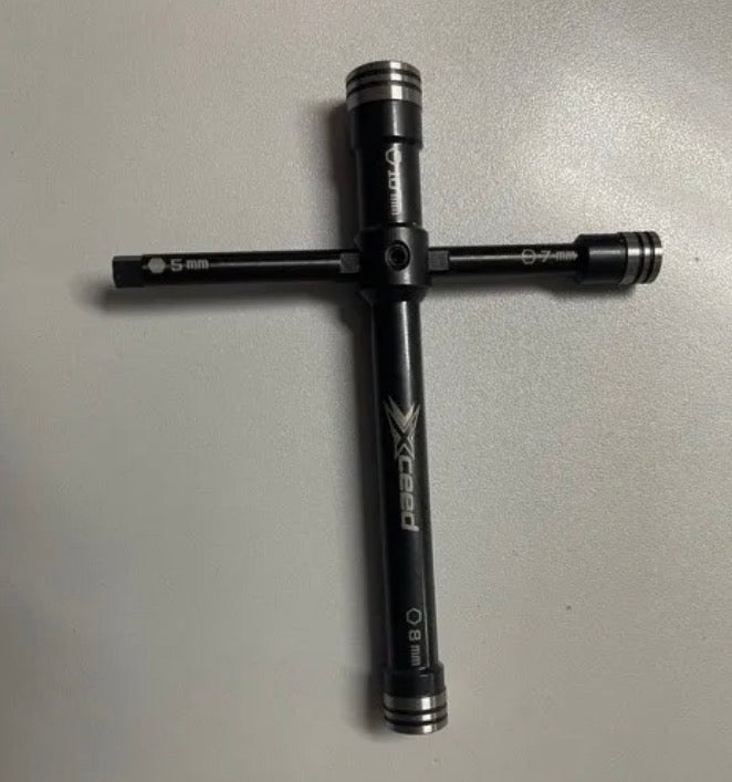 Xceed Wrench-Glowplug / Clutchnut - 10 mm long (V2)