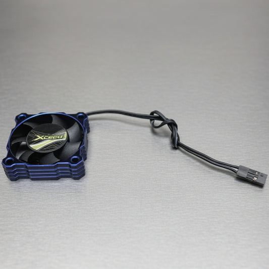 Xceed Aluminum Fan (Axial flow) for ESC and Motor 40 x 40 mm - Black Blue