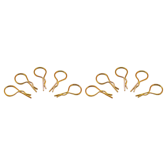 Body Clips 1/10 Gold (10)