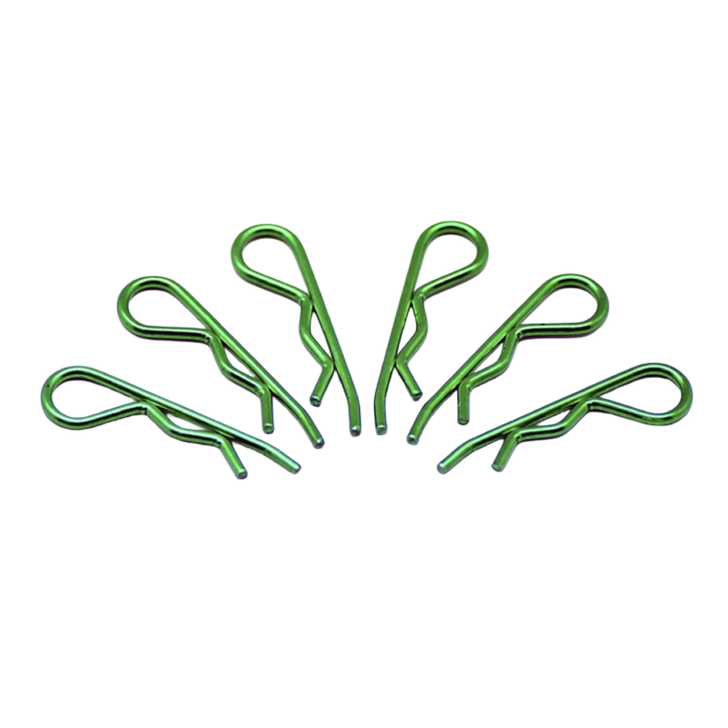 Body Clips 1/8 Green (6)