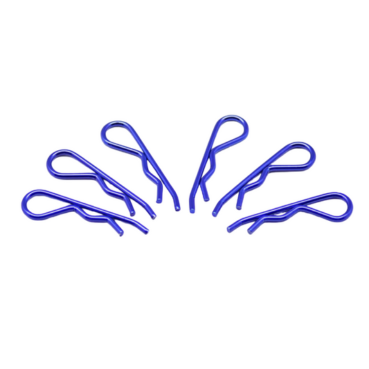 Body Clips 1/8 Blue (6)