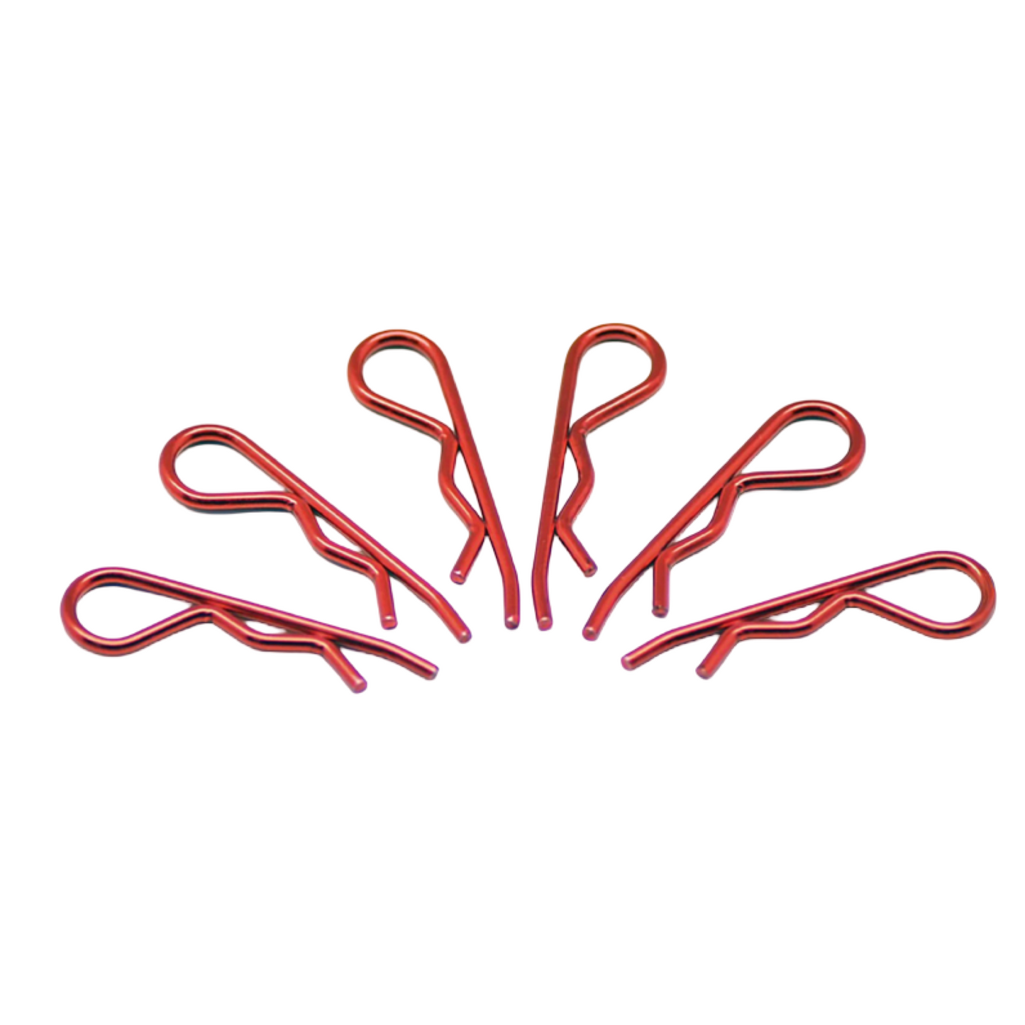 Body Clips 1/8 Red (6)