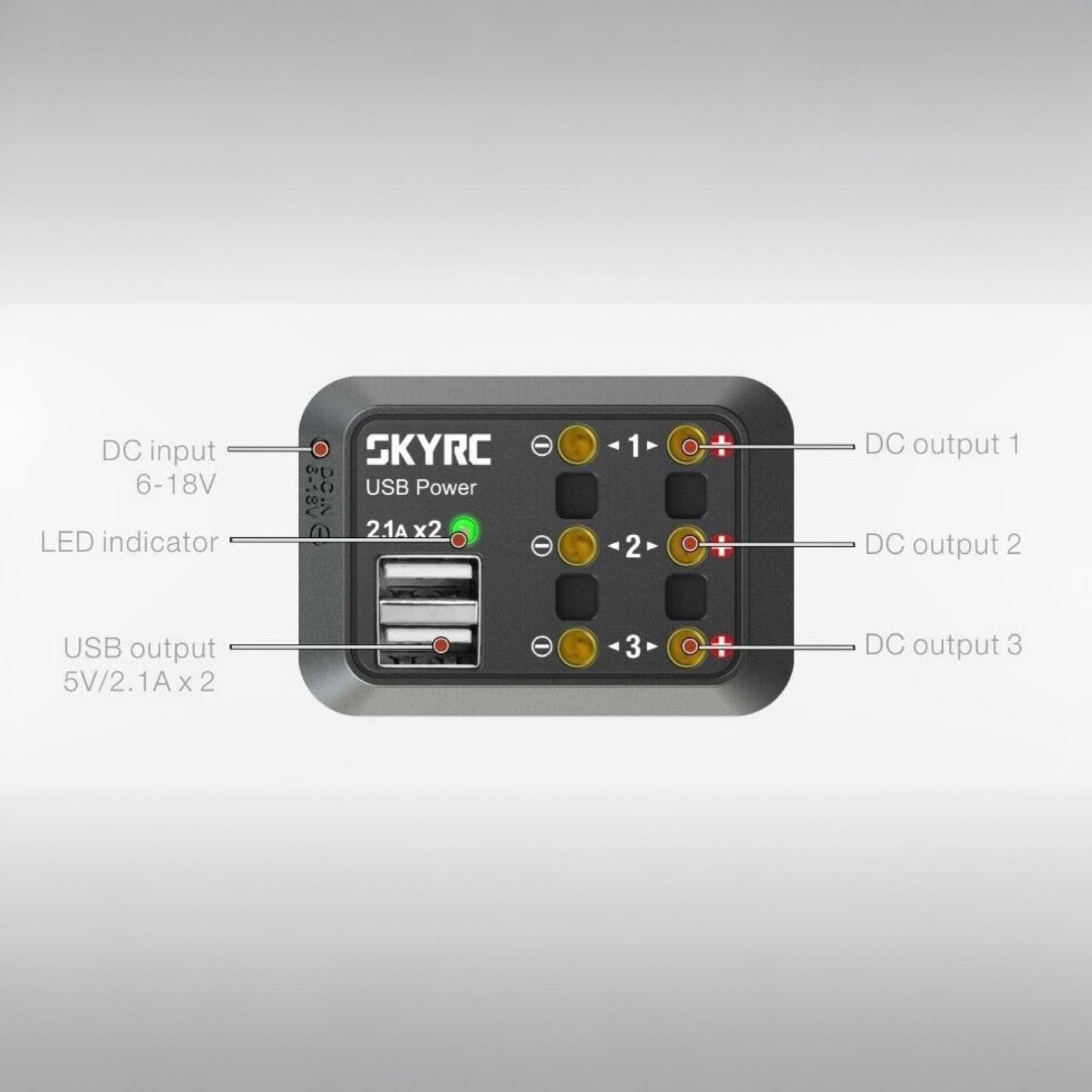 SKYRC Omni DC Power Distributor  Banana Male Connector