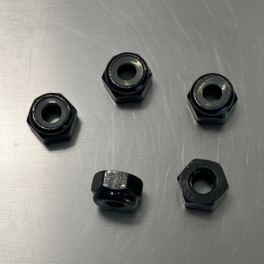 M3 Nylock Nuts Black (5)