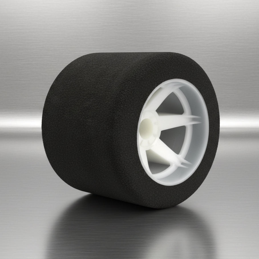 HR08RW35 Hot Race 1:8 35 Shore Rear Tyres Mounted on Light Rims. (2) IN TRANSIT