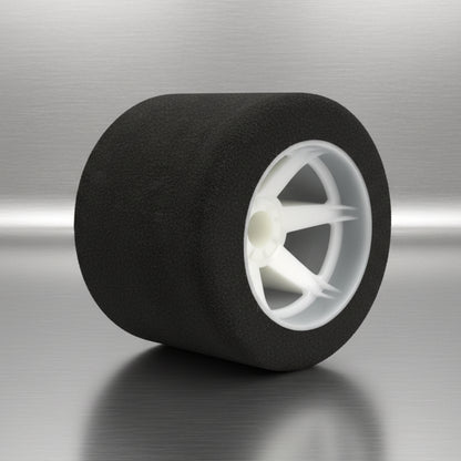 HR08RW35 Hot Race 1:8 35 Shore Rear Tyres Mounted on Light Rims. (2) IN TRANSIT