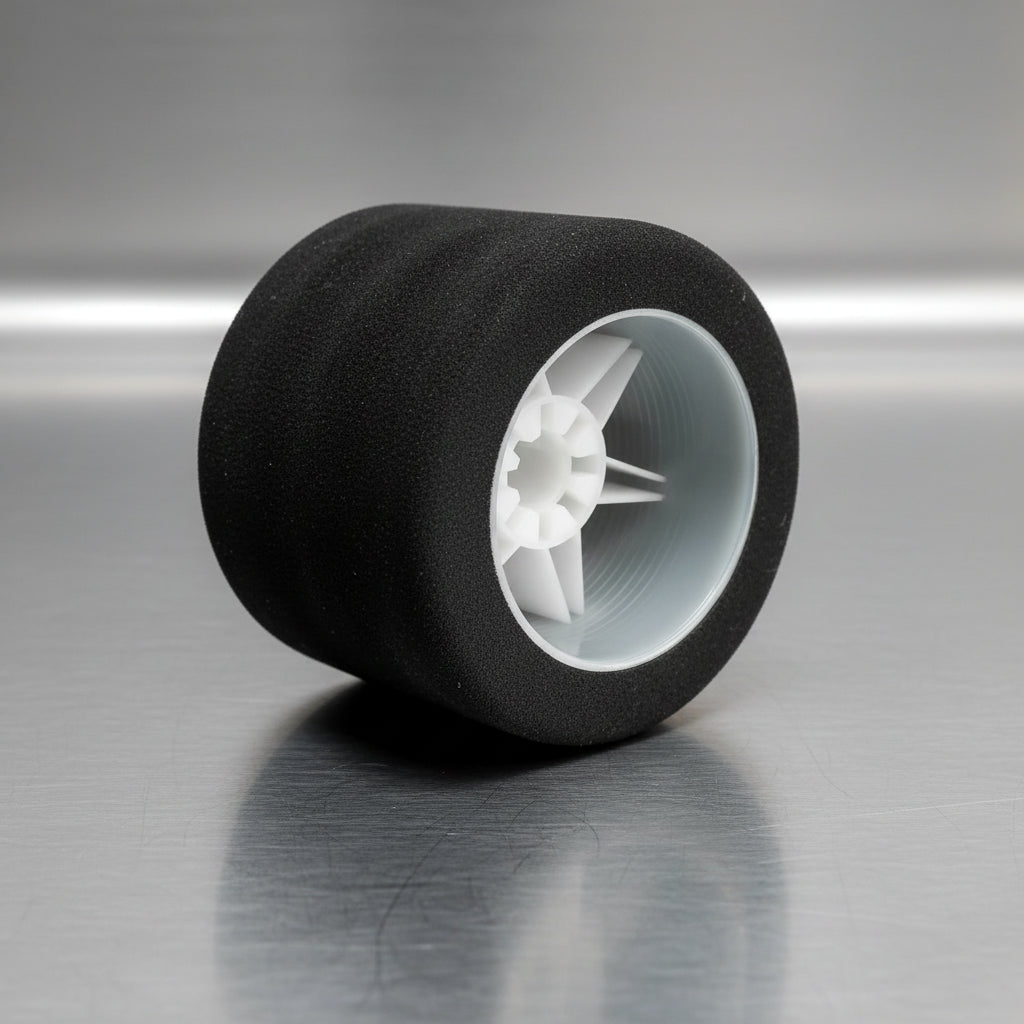 HR08RW35 Hot Race 1:8 35 Shore Rear Tyres Mounted on Light Rims. (2) IN TRANSIT