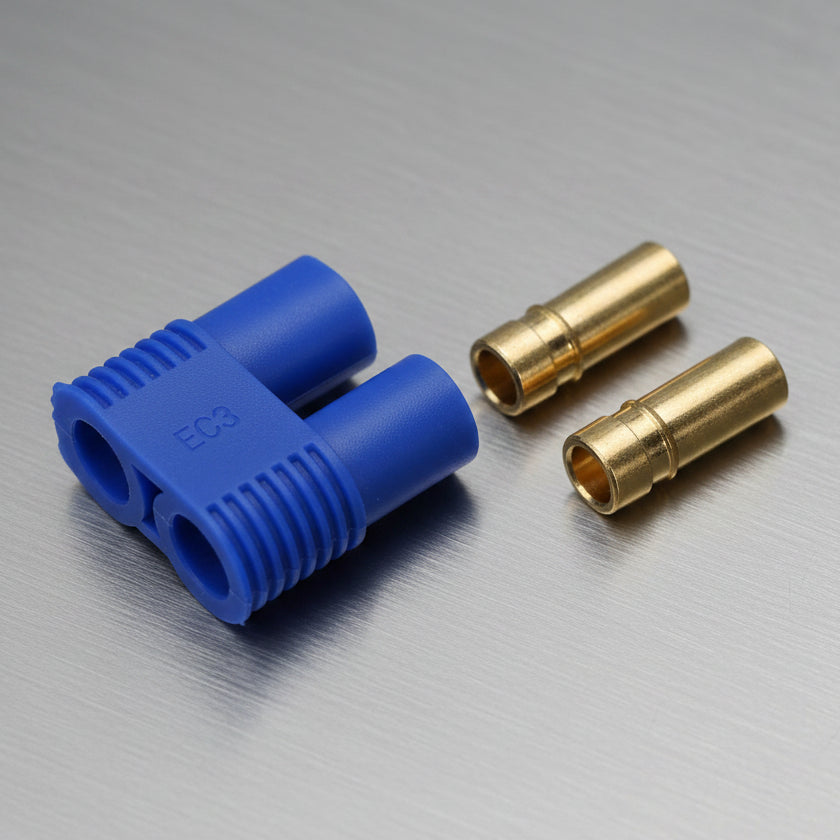 EC3 Battery Connector Brass Female and Case (2)