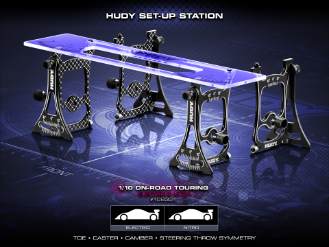 HUDY SET-UP STATION FOR 1/10 TOURING CARS