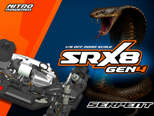 Serpent SRX8 Gen4 1/8 4wd GP（SER600024) (PLEASE ORDER)
