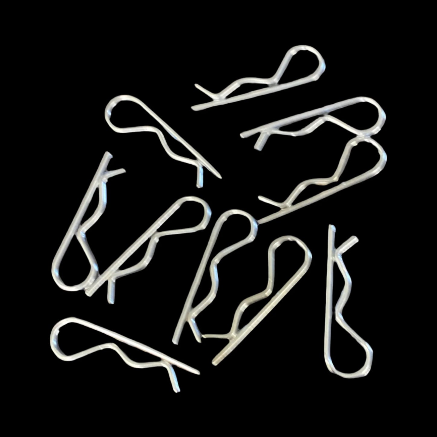 Body Clips Steel 1/8 – Multiple Sizes (10)