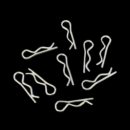 Body Clips Steel 1/8 – Multiple Sizes (10)