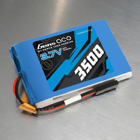 Gens ace 3500mAh 3.7V TX 1S1P Lipo Battery Pack with JR Plug Sanwa MT44