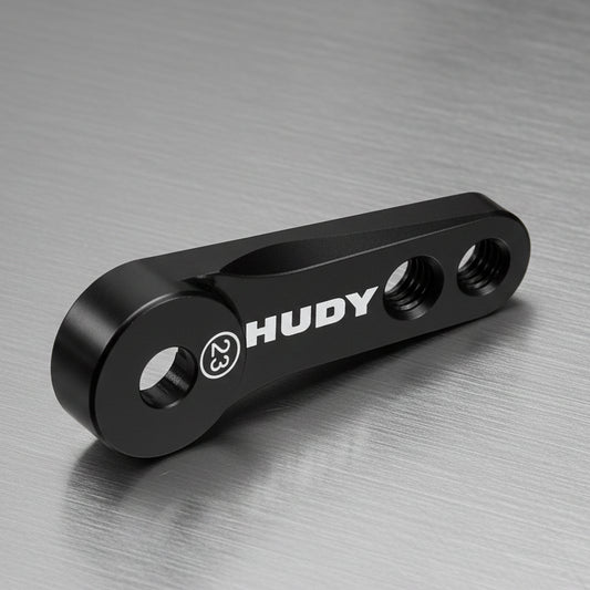 HUDY ALU SERVO HORN - KO PROPO, SANWA - 2-HOLE M3 - 23T