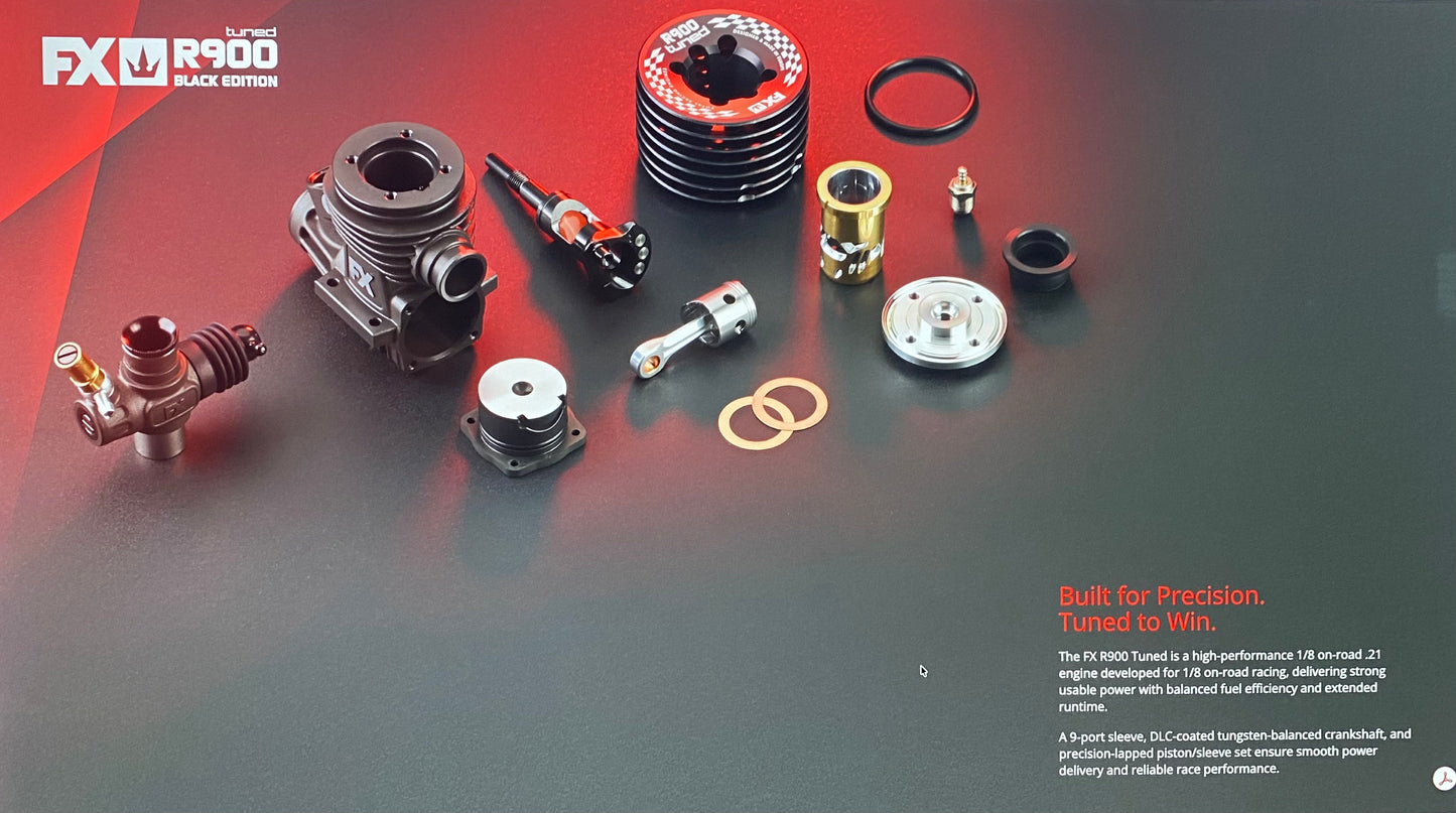 FX R900 - 9 PORTS, DLC, CERAMIC BEARING, BALANCED Please Order