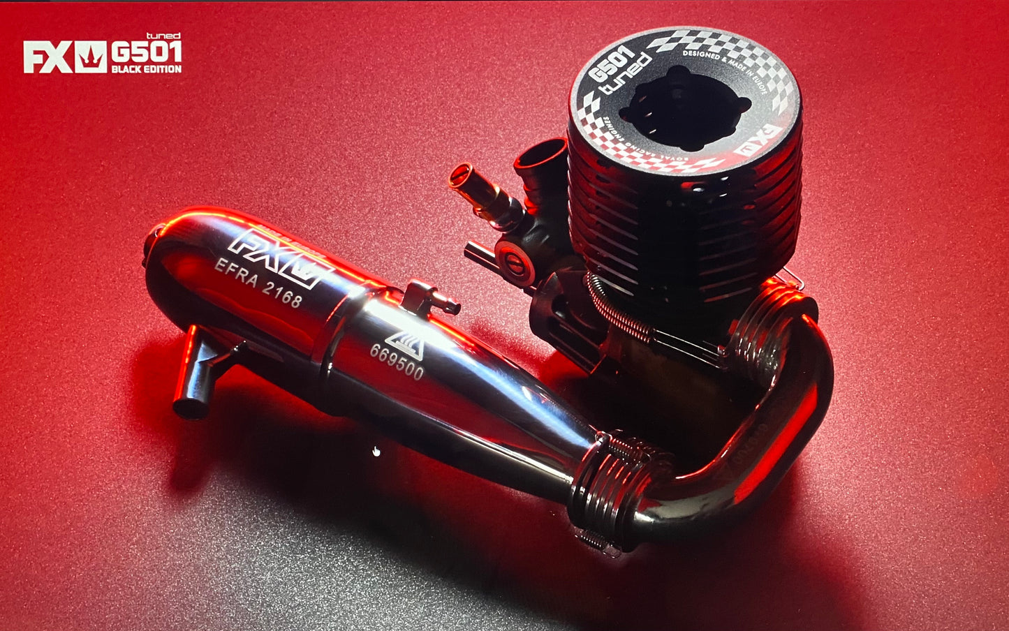FX G501 TUNED BLACK - COMBO: ENGINE + MUFFLER 2168 + MANIFOLD GT