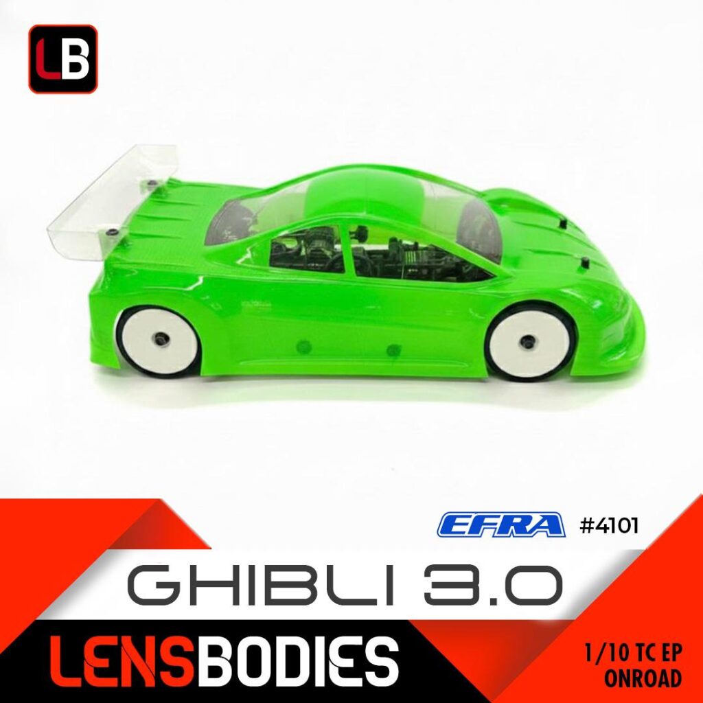 New GHIBLI 3.0 bodyshell for Onroad 1/10 190mm class