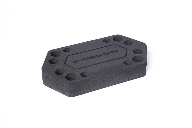 H30mm 206x110mm Foam Car Stand (1/10 Touring Car & 1/8 Onroad Car) by Koswork ON BACK ORDER: