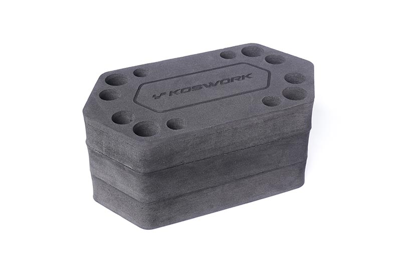 H90mm 206x110mm Foam Car Stand (1/8 Buggy) by Koswork ON BACK ORDER: