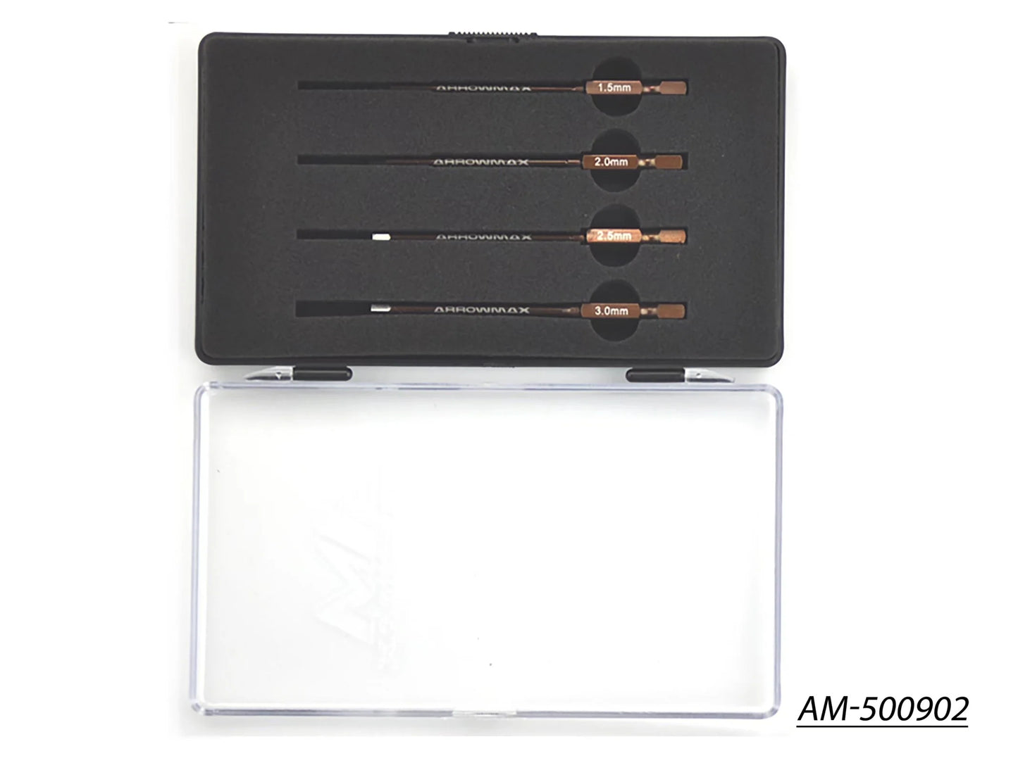 Arrowmax Power Tool Tip Set 4 Pieces with Plastic Case