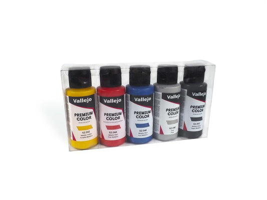 Vallejo – Premium Color – Metallic 5 Color Set