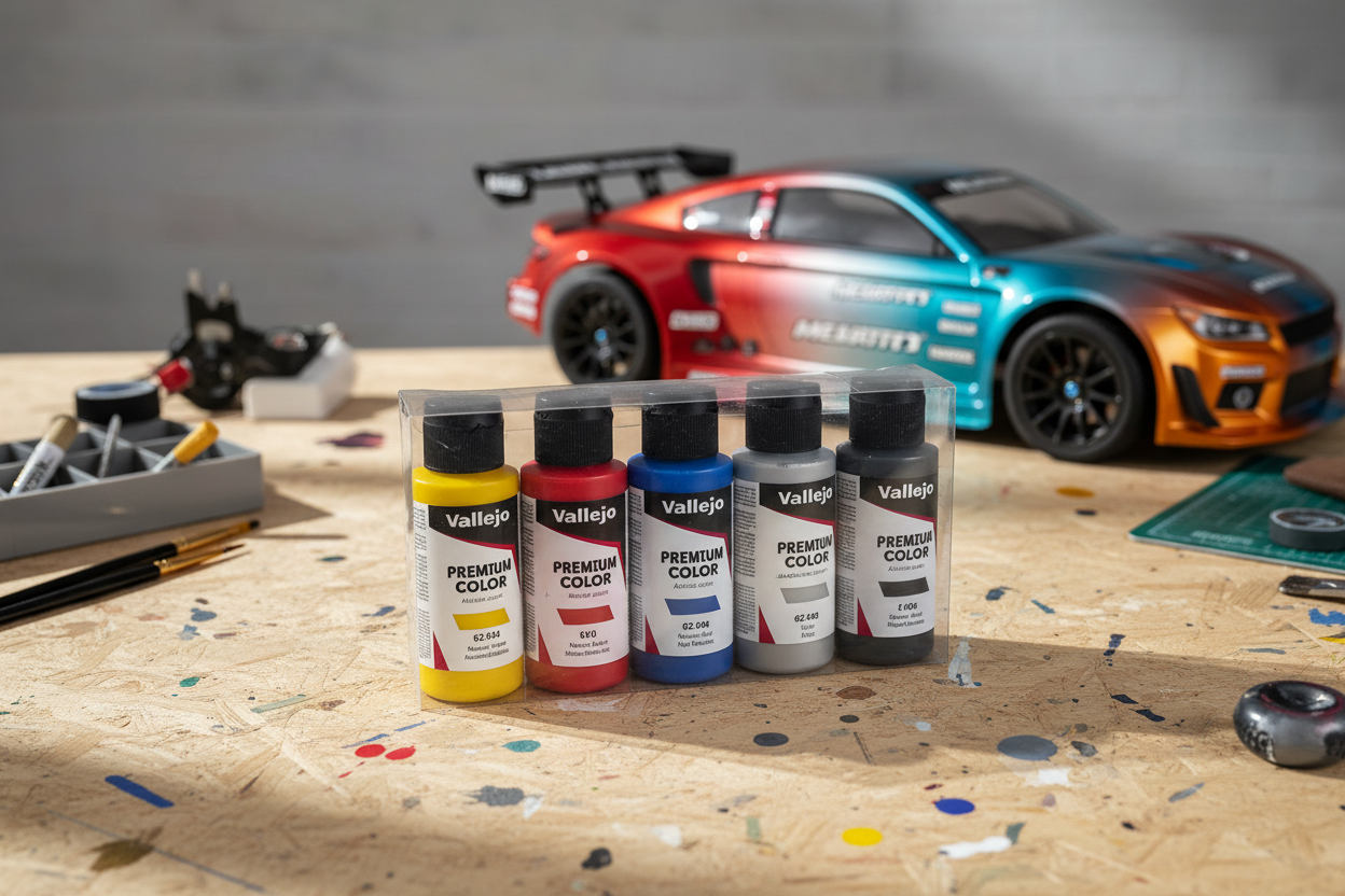 Vallejo – Premium Color – Metallic 5 Color Set