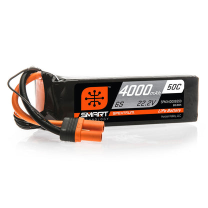 4000mAh 6S 22.2V 50C Smart LiPo Battery; IC5 5 DAY DELIVERY