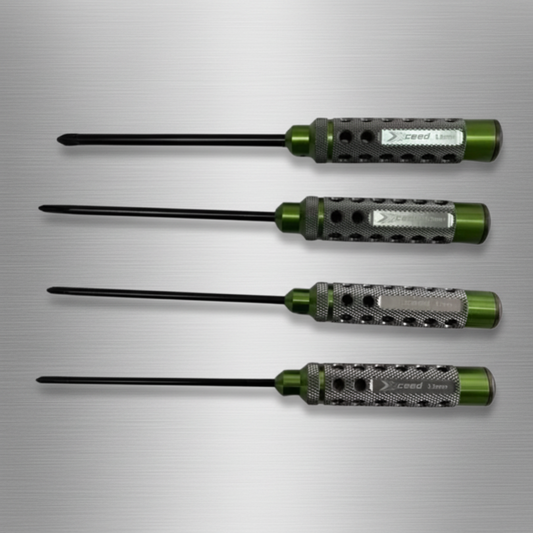 Xceed Phillips Screwdriver Set 3.5 4.0 5.0 & 5.8 x 120mm (HSS Tip) - (4)